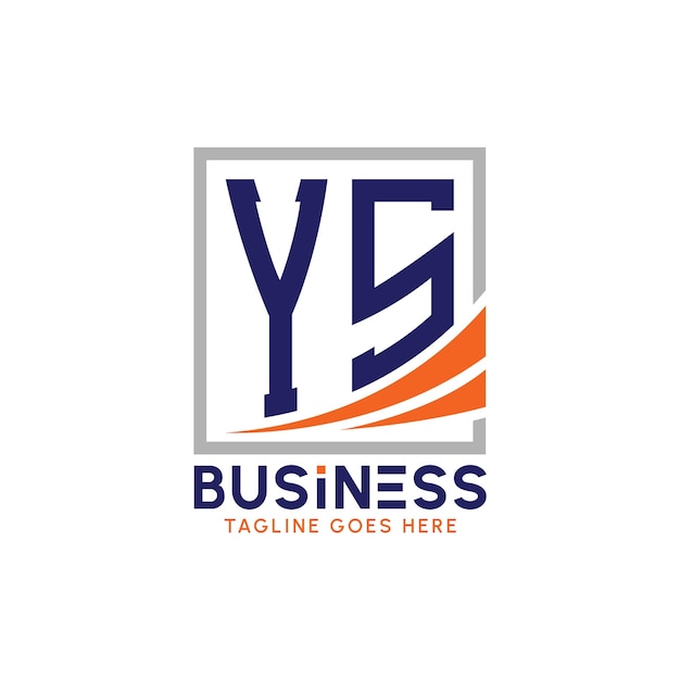 Logotipo de negocio de YS Logotipo moderno de YS para la marca corporativa Logotipo de éxito de crecimiento de YS