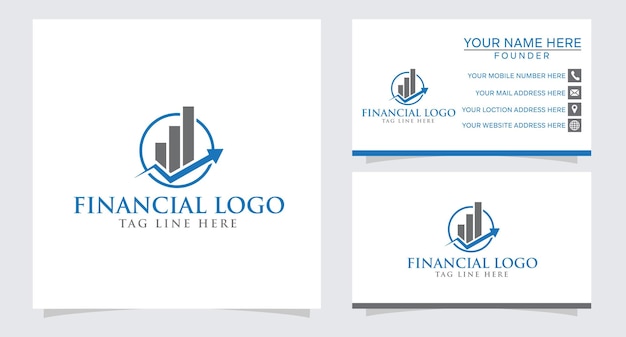 Logotipo de negocios y finanzas