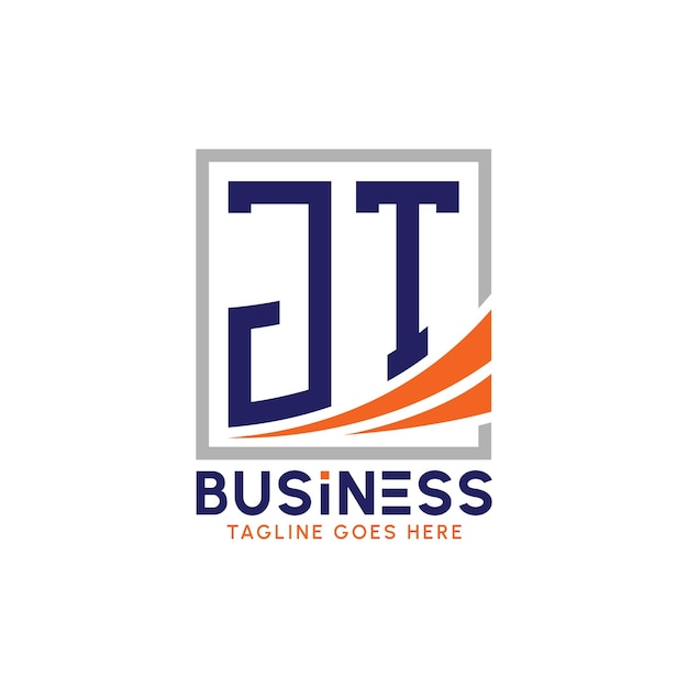 Logotipo de negocios de JT Carta Logotipo moderno de JT para la marca corporativa Logotipo de éxito de crecimiento de JT