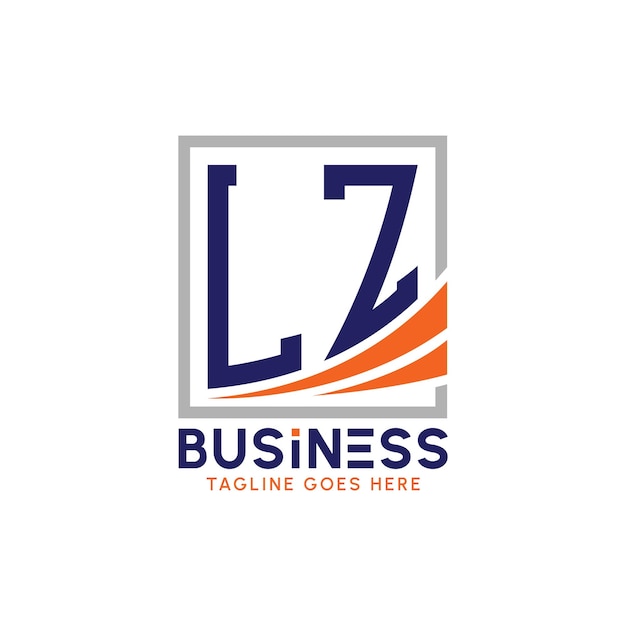 Logotipo de negocios de LZ Logotipo moderno de LZ para la marca corporativa Logotipo de crecimiento de crecimiento de LZ