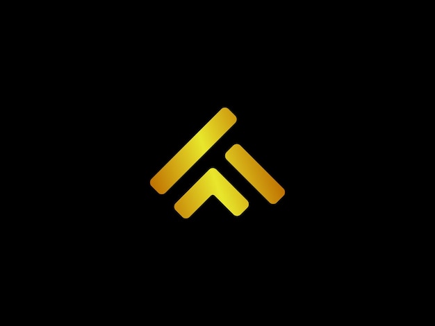 Logotipo negro y amarillo con el título 'logo para una empresa llamada '