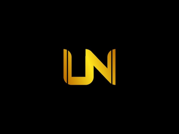Logotipo negro y dorado con el título 'uni'