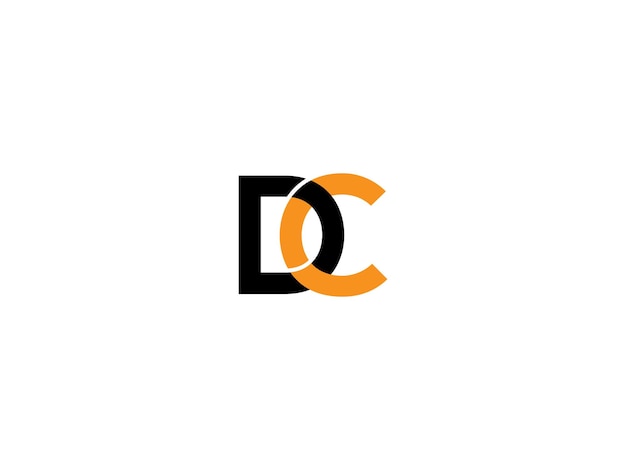 un logotipo negro y naranja con la letra c
