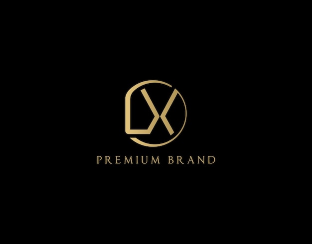 Un logotipo negro que dice marca premium en un fondo negro