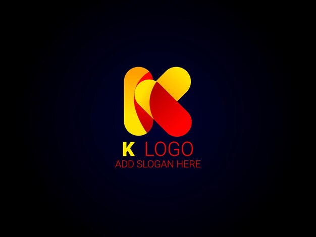 Logotipo de neón moderno K