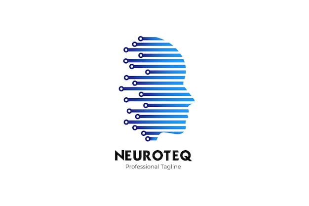 Vector logotipo de neuron tech