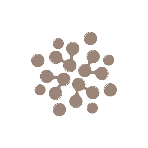 Logotipo De Neurona Cel Adn Red Vector Y Tecnología De Partículas Diseño De Plantilla De Ilustración Simple