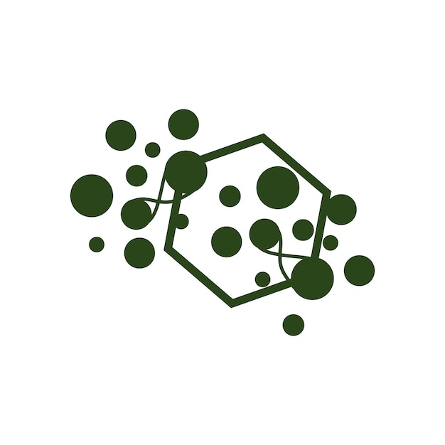 Logotipo De Neurona Cel Adn Red Vector Y Tecnología De Partículas Diseño De Plantilla De Ilustración Simple