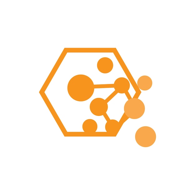 Logotipo De Neurona Cel Adn Red Vector Y Tecnología De Partículas Diseño De Plantilla De Ilustración Simple