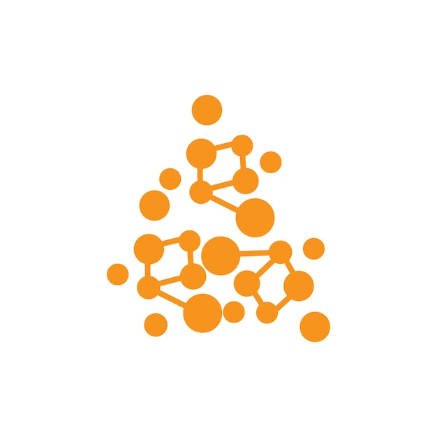 Logotipo De Neurona Cel Adn Red Vector Y Tecnología De Partículas Diseño De Plantilla De Ilustración Simple