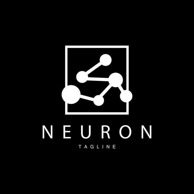 Logotipo De Neurona Cel Adn Red Vector Y Tecnología De Partículas Diseño De Plantilla De Ilustración Simple