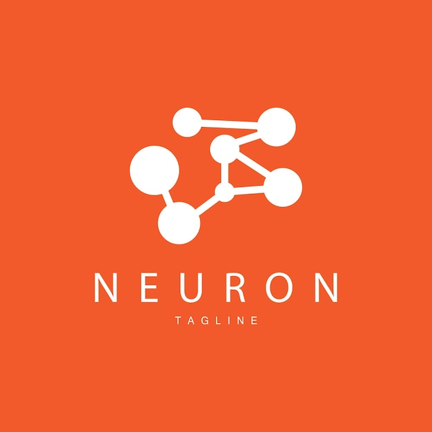 Logotipo De Neurona Cel Adn Red Vector Y Tecnología De Partículas Diseño De Plantilla De Ilustración Simple