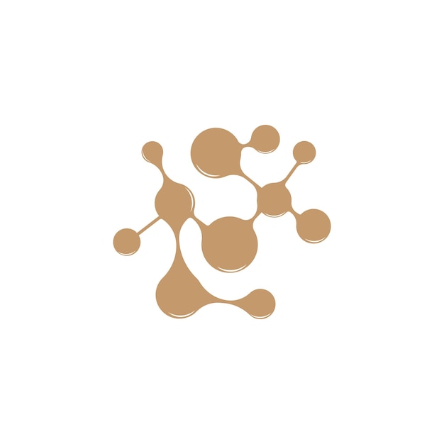 Logotipo De Neurona Cel Adn Red Vector Y Tecnología De Partículas Diseño De Plantilla De Ilustración Simple