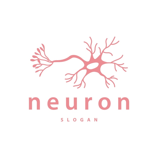 Vector logotipo de la neurona el nervio neuronal o el vector de las algas abstractas ilustración de la plantilla de diseño de la molécula