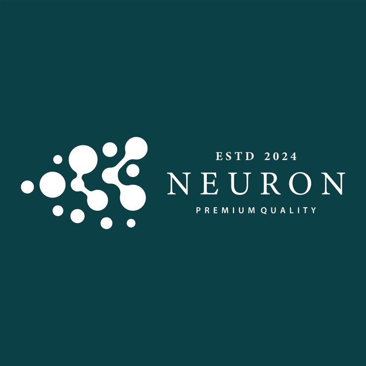 Logotipo de la neurona El nervio neuronal o el vector de las algas abstractas Ilustración de la plantilla de diseño de la molécula