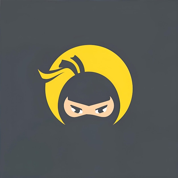 Vector logotipo ninja vectorial