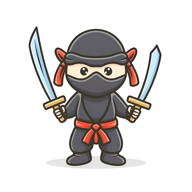 logotipo ninja vectorial