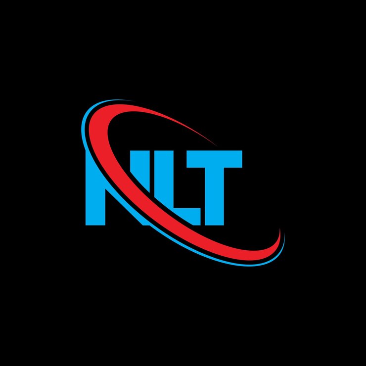 Vector logotipo de nlt nlt letra nlt letra diseño de logotipo iniciales nlt logotipo vinculado con círculo y mayúscula monograma logotipo nlt tipografía para negocios de tecnología y marca inmobiliaria