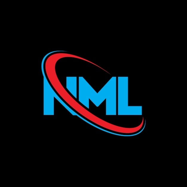Logotipo de NML NML letra NML letra diseño de logotipo Iniciales NML logotipo vinculado con círculo y mayúscula monograma logotipo NML tipografía para negocios de tecnología y marca inmobiliaria
