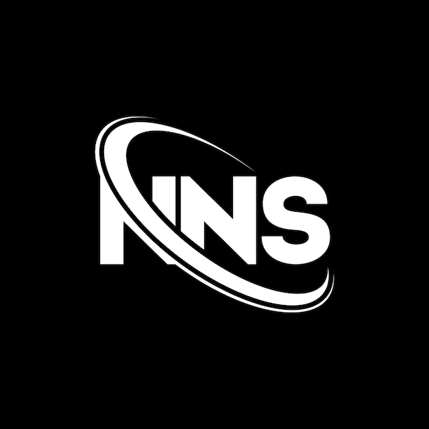 Logotipo NNS (Literatura NNS) Diseño de logotipo de la letra NNS (Iniciales) Logo NNS vinculado con círculo y mayúscula Logotipo de monograma NNS tipografía para negocios tecnológicos y marca inmobiliaria