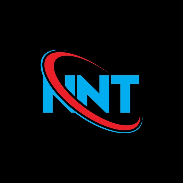 El logotipo NNT, la letra NNT, las iniciales NNT, vinculado con círculo y mayúscula, el logotipo de monograma NNT, tipografía para empresas tecnológicas y marcas inmobiliarias.