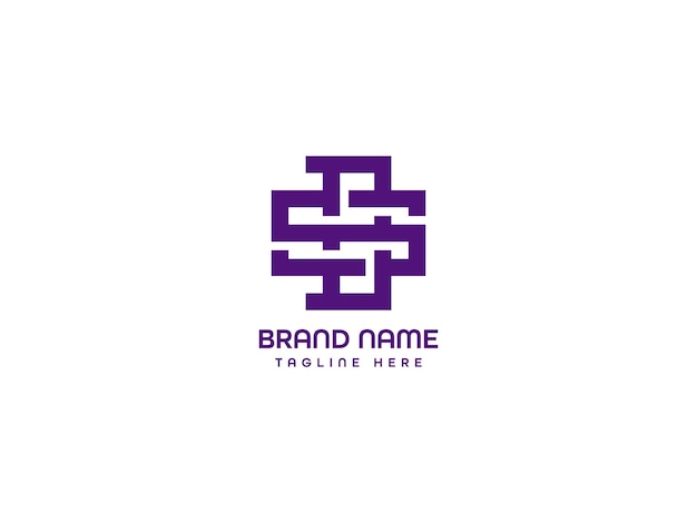 Un logotipo para un nombre de empresa una cruz verde con un círculo en el medio