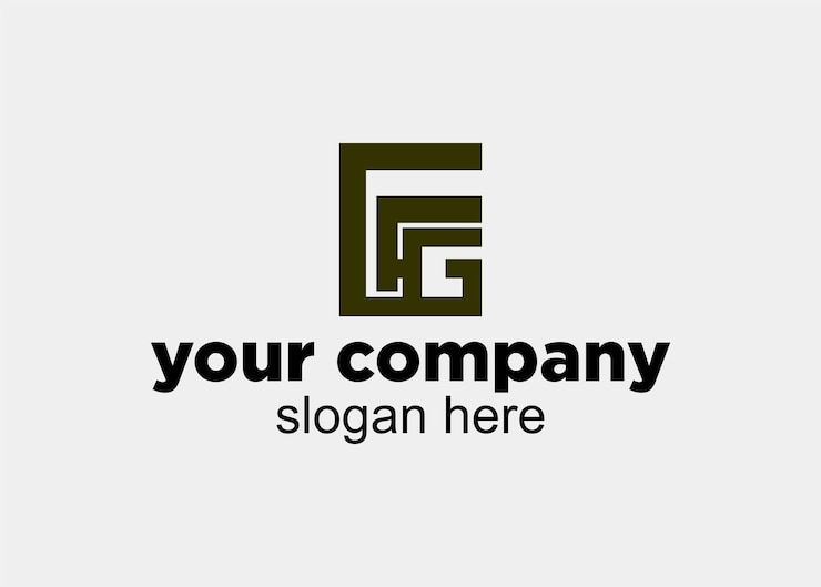 Vector logotipo del nombre de la empresa de la letra eg