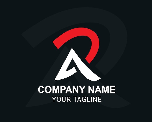 un logotipo del nombre de la empresa sobre un fondo negro