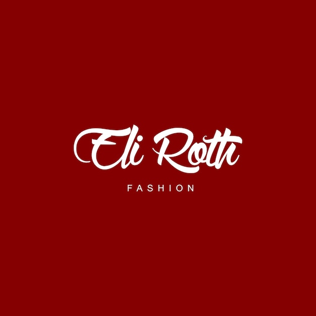 Logotipo de nombre de moda tipográfico mínimo
