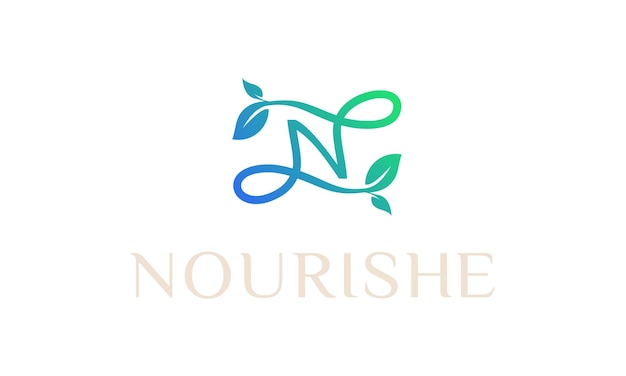 Logotipo de Nourish con el título 'nourish'