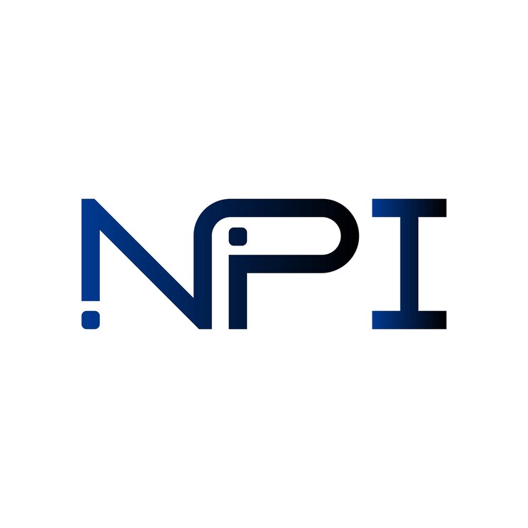 Vector logotipo de npi creativo moderno minimalista inicial monograma símbolo tipografía vectorial diseño de íconos elegante