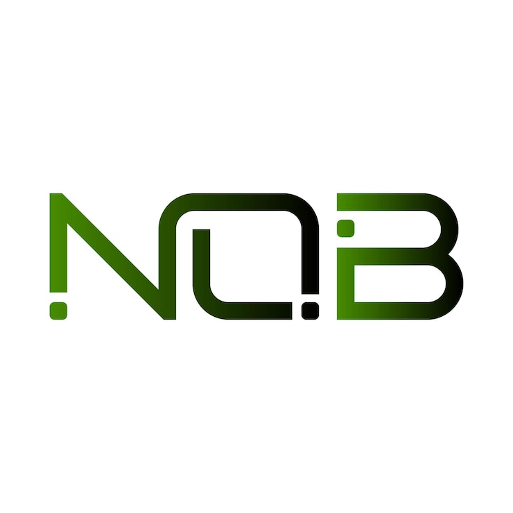 Vector logotipo nqb creativo moderno minimalista monograma inicial símbolo tipografía vectorial diseño elegante de íconos