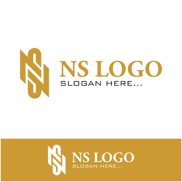 Logotipo ns único y clásico abstracto