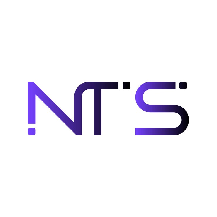 Vector logotipo de nts creativo moderno minimalista monograma inicial símbolo tipografía vectorial diseño elegante de icono