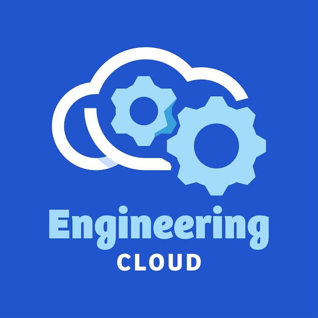 Logotipo de la nube de ingeniería