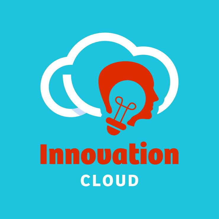 Vector logotipo de la nube de innovación