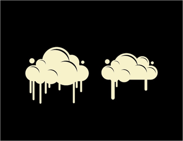 Logotipo de la nube que se derrite