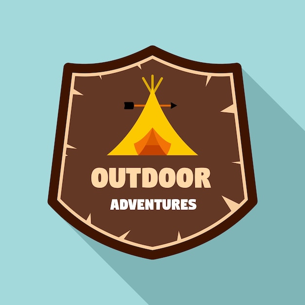Logotipo de nuevas aventuras al aire libre Ilustración plana del logotipo de vector de nuevas aventuras al aire libre para diseño web