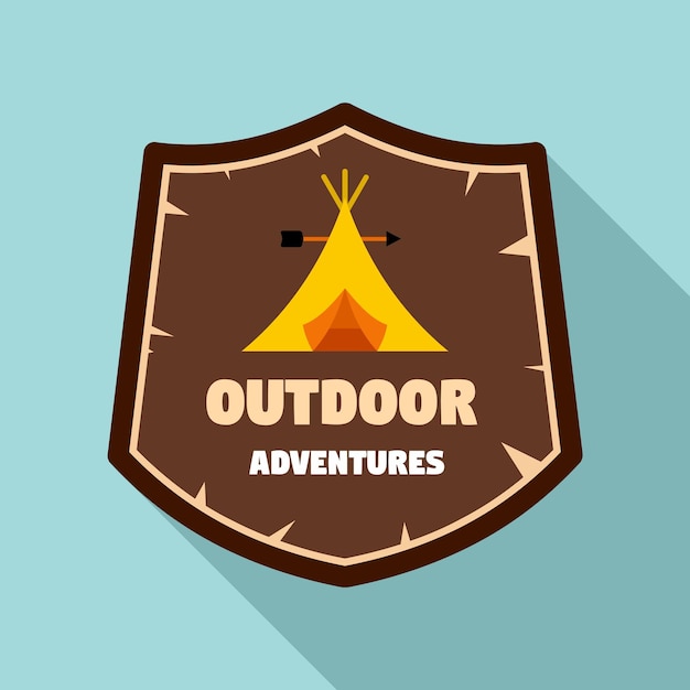 Vector logotipo de nuevas aventuras al aire libre ilustración plana del logotipo de vector de nuevas aventuras al aire libre para diseño web