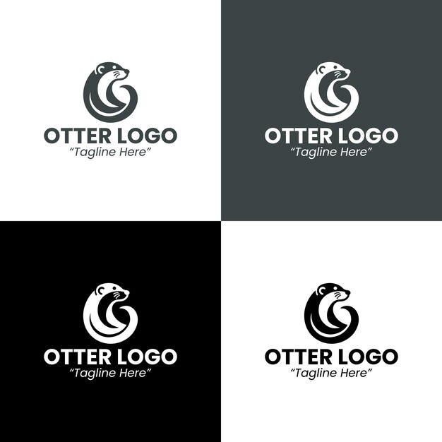 El logotipo de la nutria