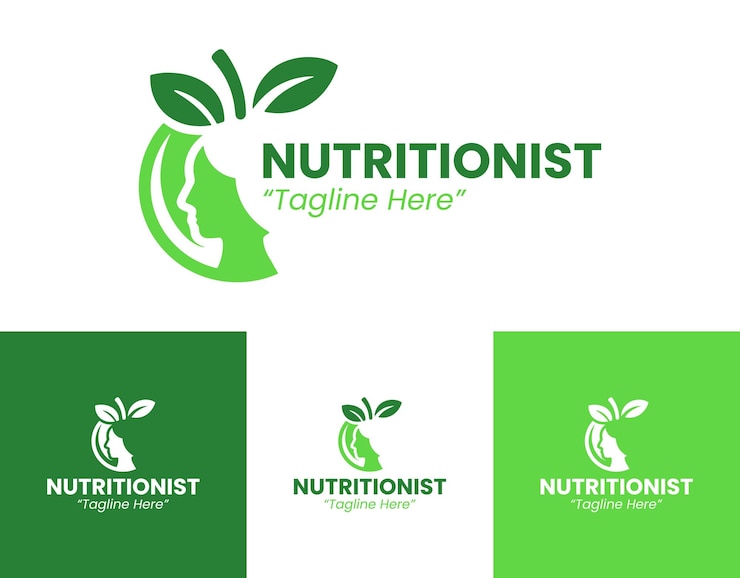 Vector el logotipo del nutricionista