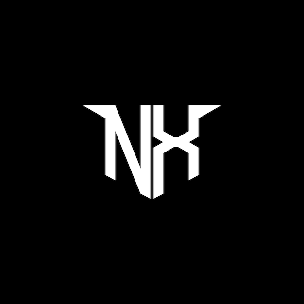 El logotipo de NX Modern Construction con diseño simétrico