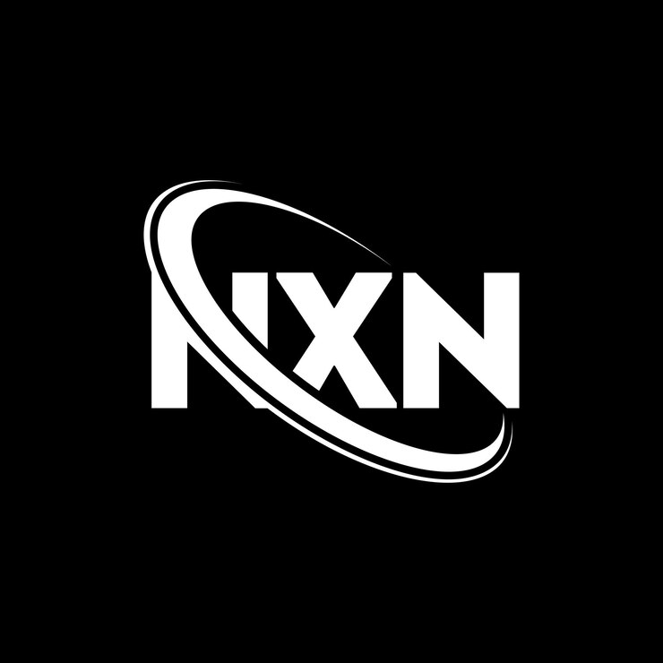 Vector logotipo nxn nxn letra nxn diseño de logotipo de letra iniciales nxn logotipo vinculado con círculo y mayúscula logotipo de monograma nxn tipografía para negocios de tecnología y marca inmobiliaria