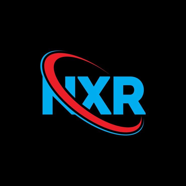 Vector logotipo nxr nxr letra nxr diseño de logotipo de letra iniciales nxr logotipo vinculado con círculo y mayúscula logotipo monograma nxr tipografía para negocios de tecnología y marca inmobiliaria