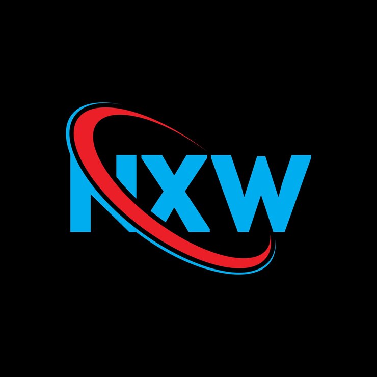 Vector logotipo nxw nxw letra nxw diseño de logotipo de letra iniciales nxw logotipo vinculado con círculo y mayúscula logotipo monograma nxw tipografía para negocios de tecnología y marca inmobiliaria