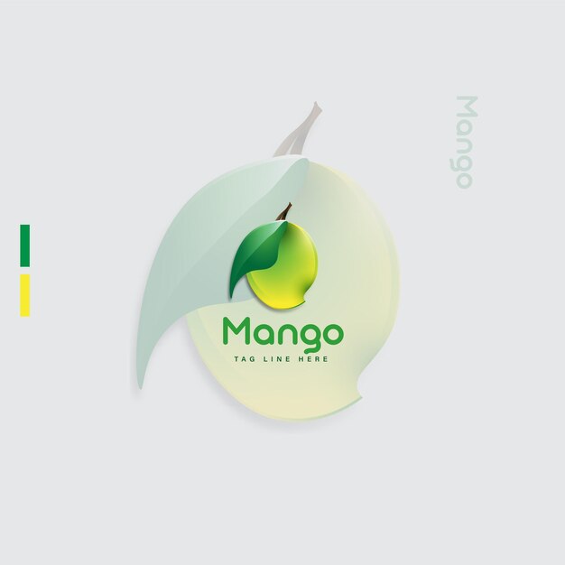 Logotipo o icono de mango degradado