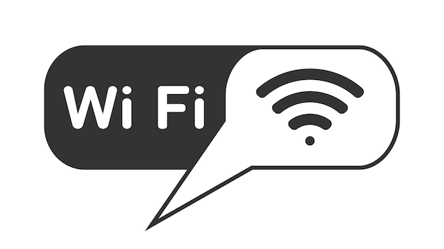 Logotipo o símbolo wifi aislado sobre fondo blanco