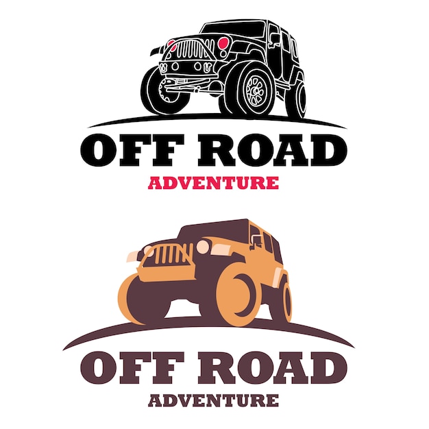 Logotipo de offroad car