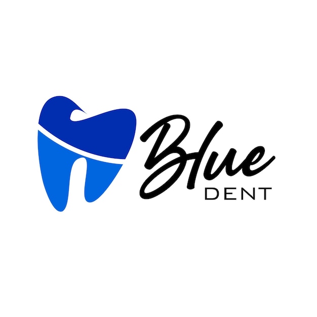 Vector el logotipo de la oficina dental blue dent