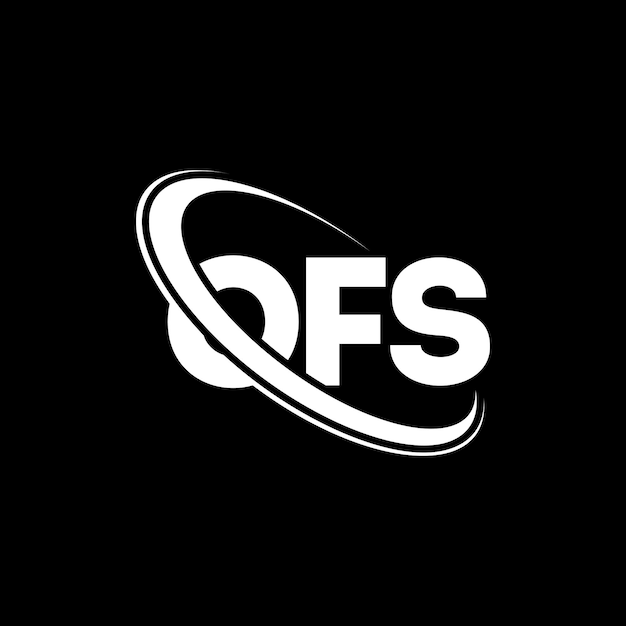 Logotipo de OFS OFS letra OFS letra diseño de logotipo Iniciales OFS logotipo vinculado con círculo y mayúscula monograma logotipo OFS tipografía para negocios de tecnología y marca inmobiliaria